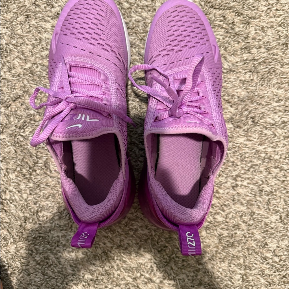 Nike Women’s or Kids Air Max 270 Pink/Purple Running Sneakers EUC - Picture 4 of 7